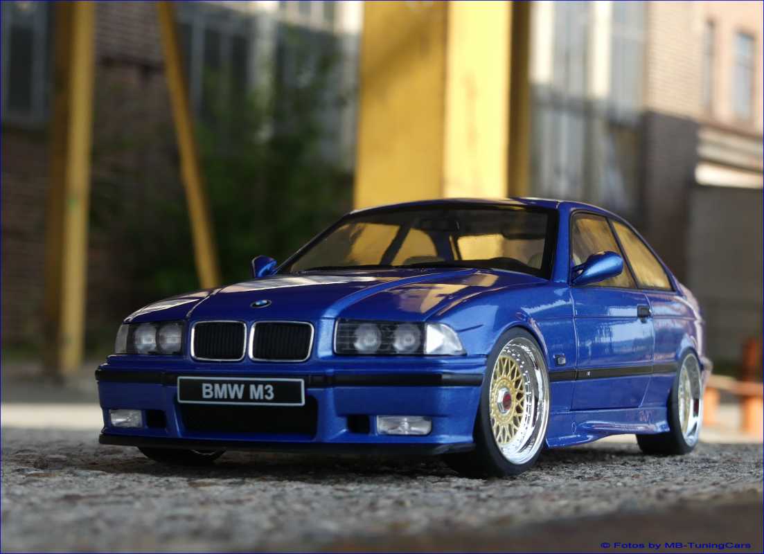 MB TuningCars 1 18 BMW E36 M3 Blue DieCast inklusive OVP